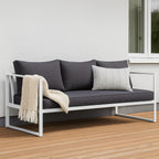 POHJOLA GARDEN 3-istuttava Ulkosohva ISLA 190 CM, Valkoinen / harmaa