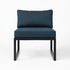 POHJOLA GARDEN Puutarhatuoli / moduulisohvan istuin ISLA 60 CM, Musta / harmaa