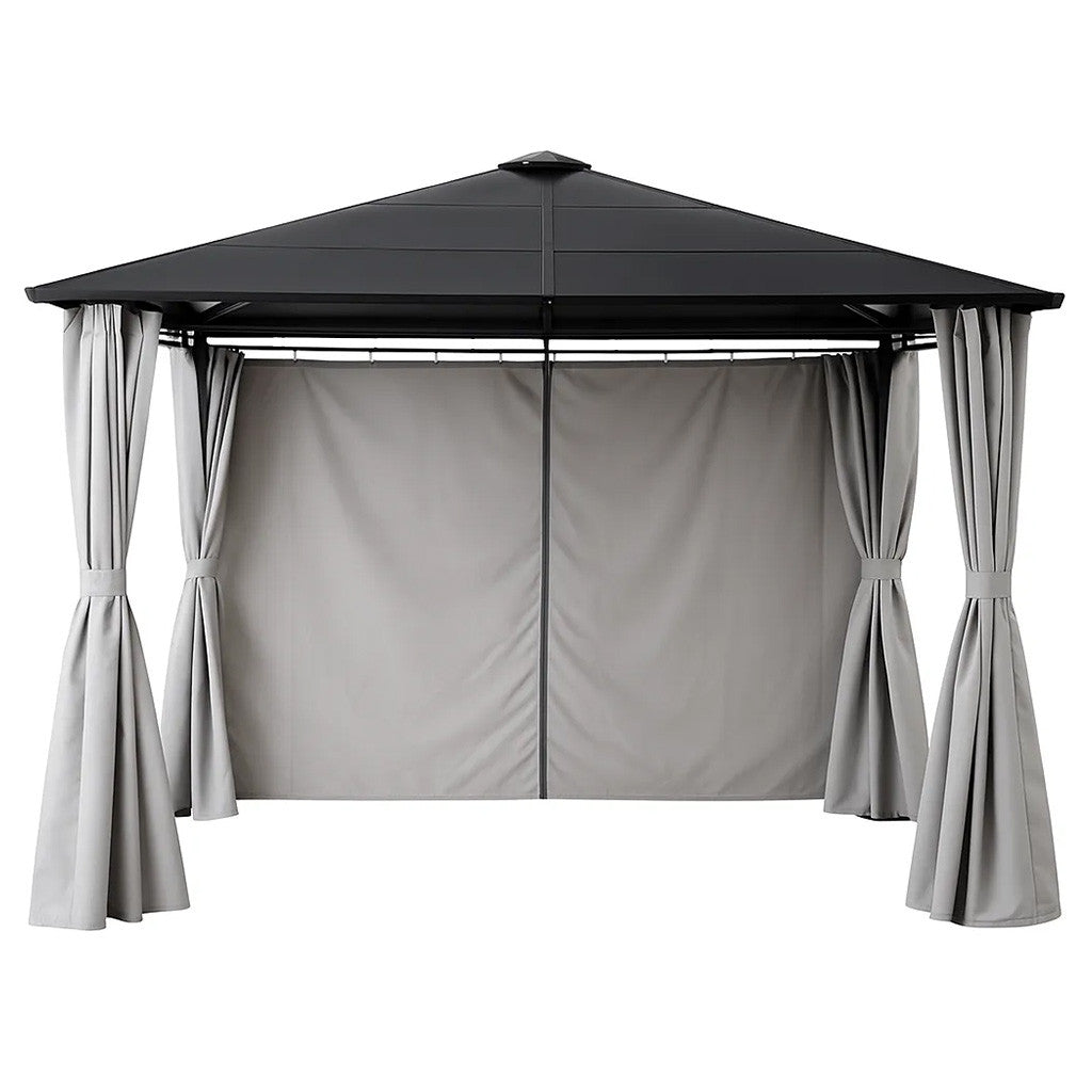 Pohjola Garden Paviljonki/Puutarhakatos 3x3m PC-katolla, Harmaa