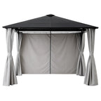 Pohjola Garden Paviljonki/Puutarhakatos 3x3m PC-katolla, Harmaa