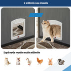 Pohjolan Lemmikkitarvike Kissatalo / Kissan ulkohäkki, Musta Alumiini, 242 x 176 x 193cm