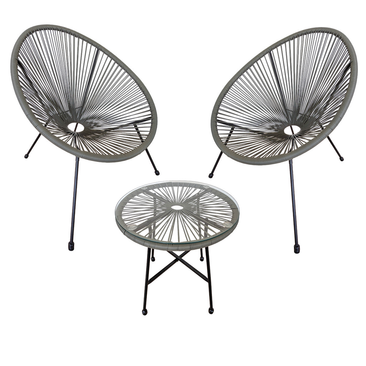 POHJOLA GARDEN Parvekesetti, 2 tuolia + Puutarhapöytä