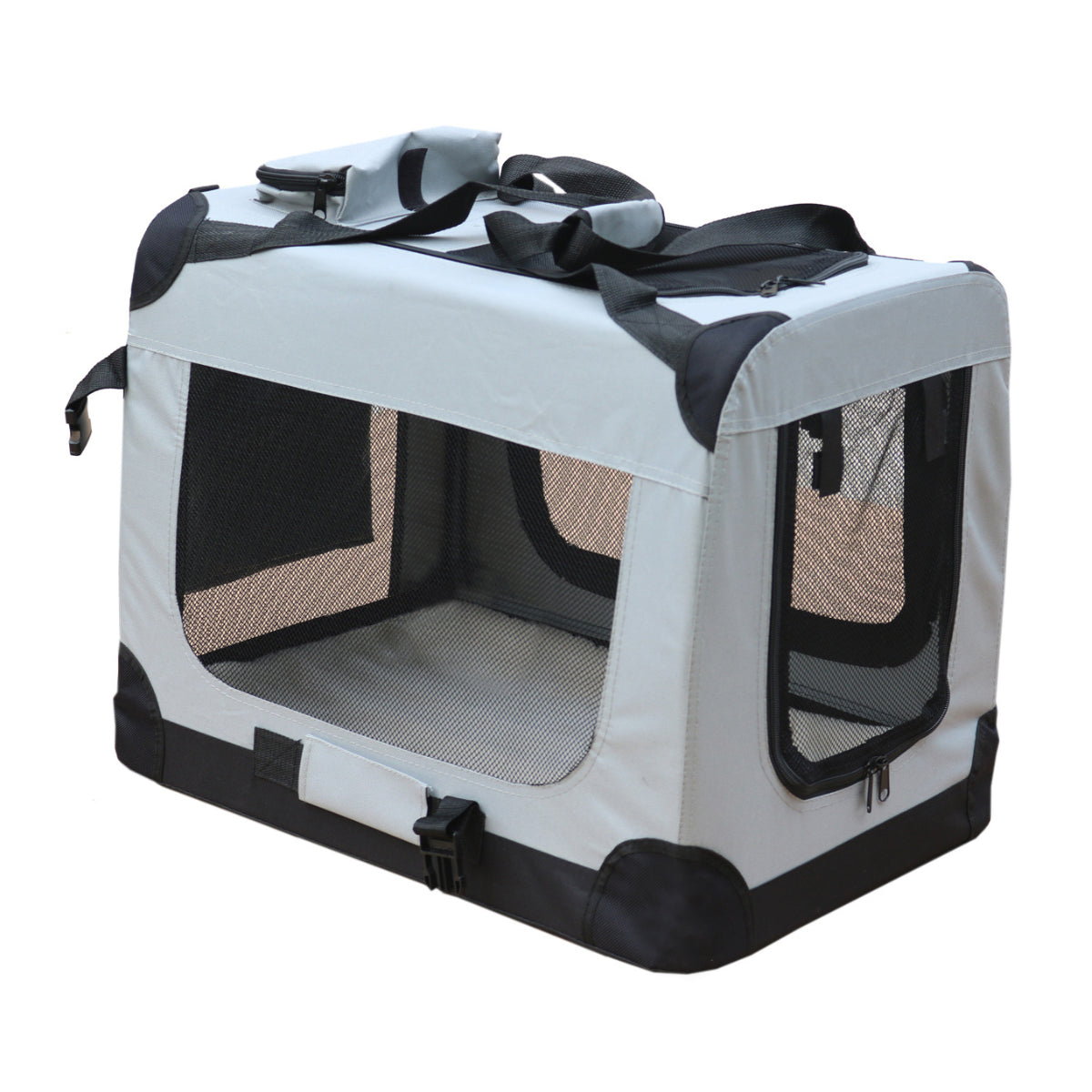 Pohjolan Lemmikkitarvike Kevyt Häkki / Kantolaukku, Harmaa - L