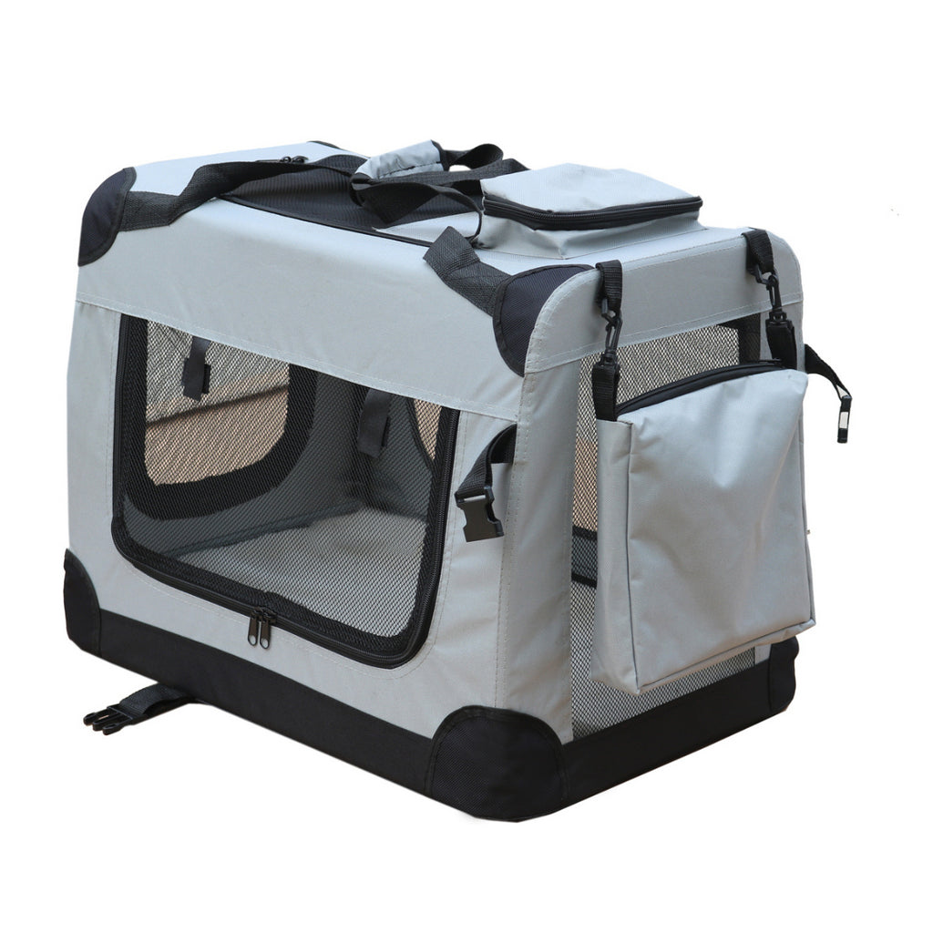 Pohjolan Lemmikkitarvike Kevyt Häkki / Kantolaukku, Harmaa - M