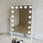 Pohjola Indoor Hollywood Meikkipeili Valoilla, Kallistettava, 60 x 45 x 14 cm, Valkoinen