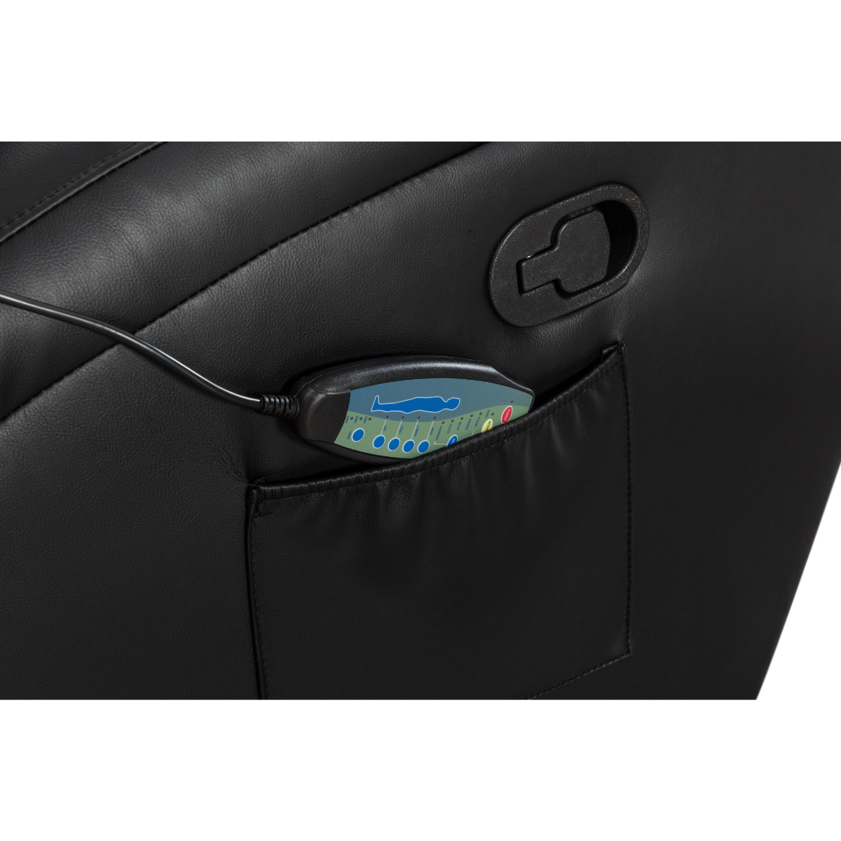 Massagefåtölj 90 x 94 x 105 cm – recliner, 8 massageställen, kopphållare
