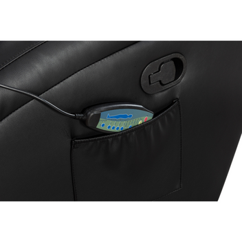 Massagefåtölj 90 x 94 x 105 cm – recliner, 8 massageställen, kopphållare