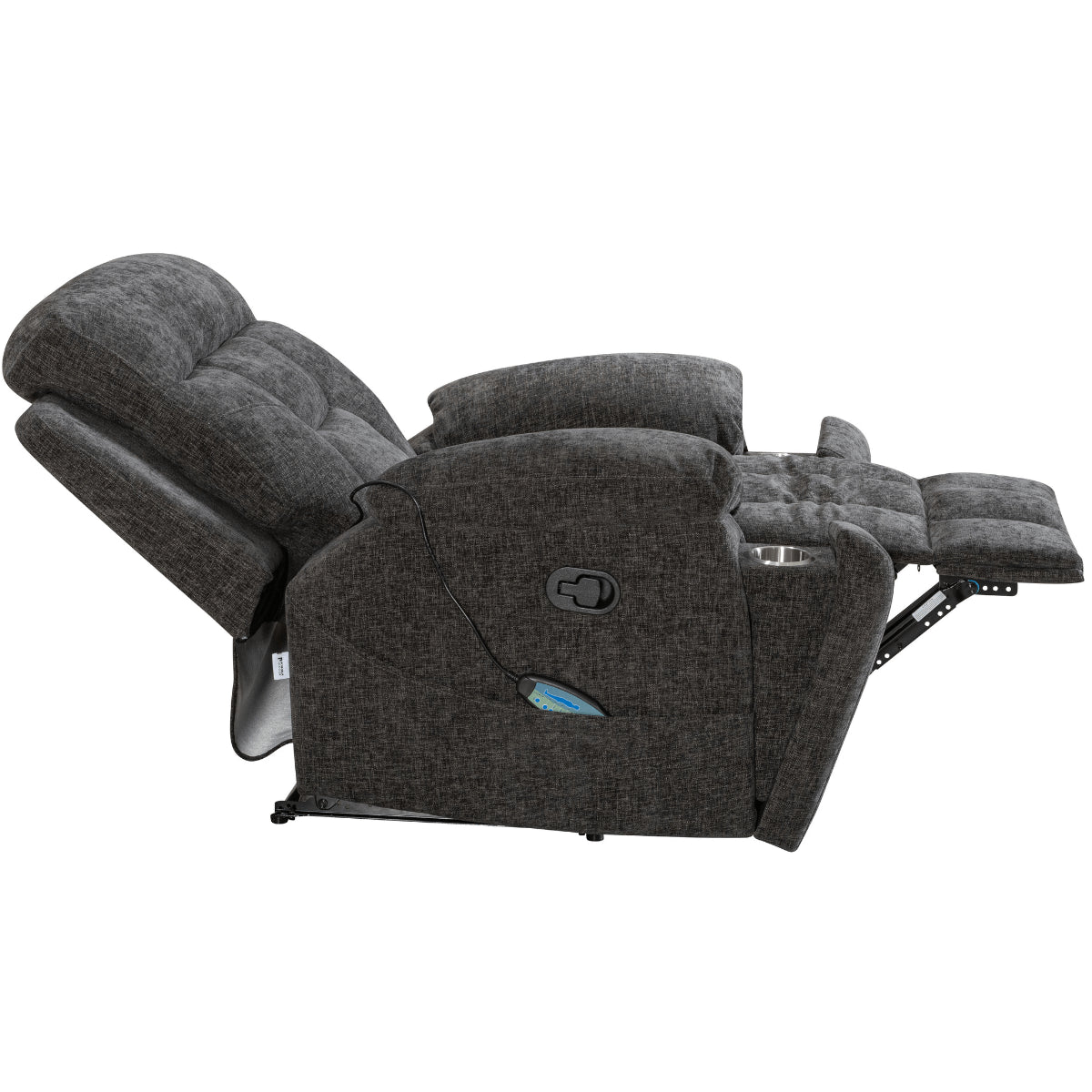 Pohjola Indoor Hierova Tv-tuoli / Mekanismituoli, Tummanharmaa