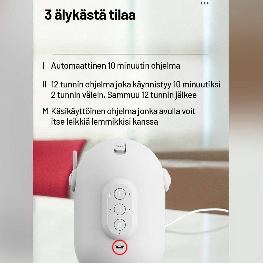 Laserleksak för katt – 3 lägen, 4-stegs vinkeljustering, USB-laddningsbar