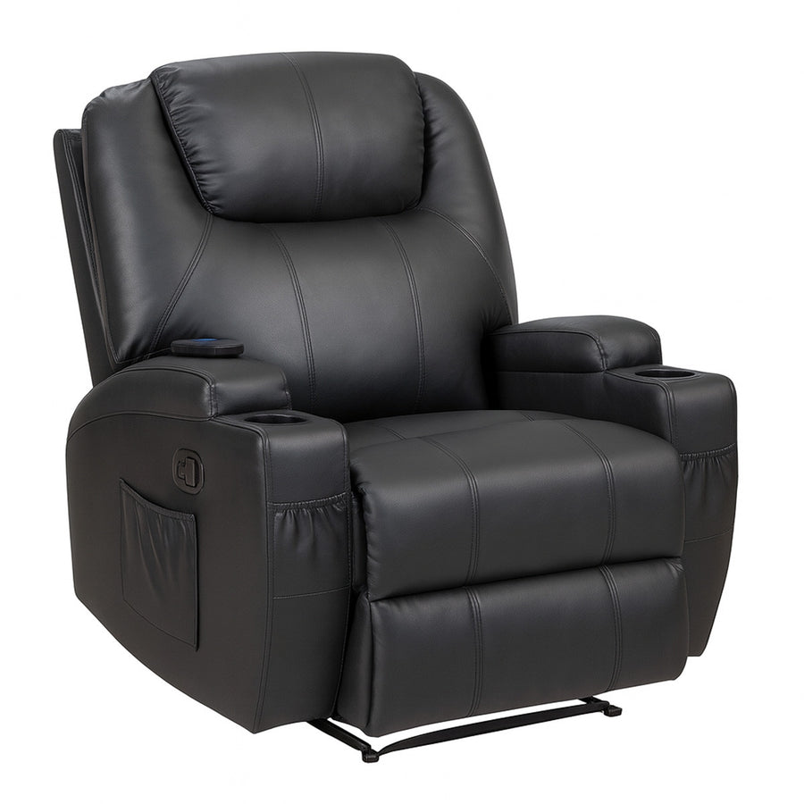 Hierova TV-tuoli 90 x 94 x 105 cm – recliner, 8 hierontapistettä, mukitelineet