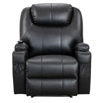 Massagefåtölj 90 x 94 x 105 cm – recliner, 8 massageställen, kopphållare