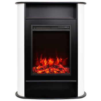 Elkamin Ravenna 750/1500W – 84 x 33 x 111 cm, LED-låga, vit