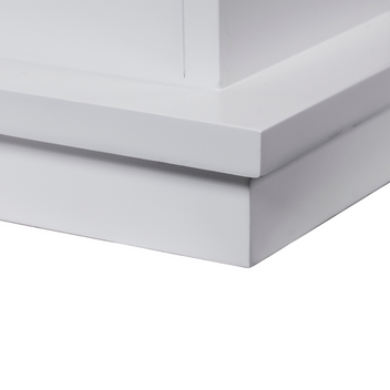 Sähkötakka Modena 750/1500W – 98 x 24 x 101,9 cm, LED-liekki, valkoinen