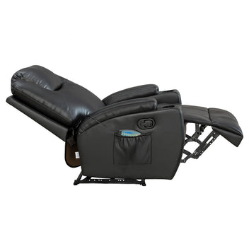 Massagefåtölj 90 x 94 x 105 cm – recliner, 8 massageställen, kopphållare