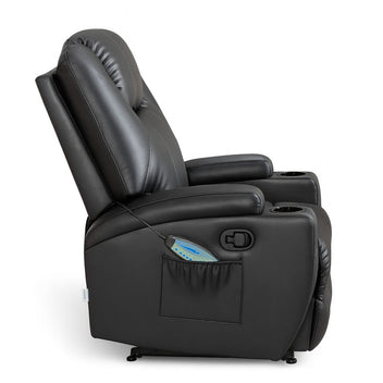 Massagefåtölj 90 x 94 x 105 cm – recliner, 8 massageställen, kopphållare