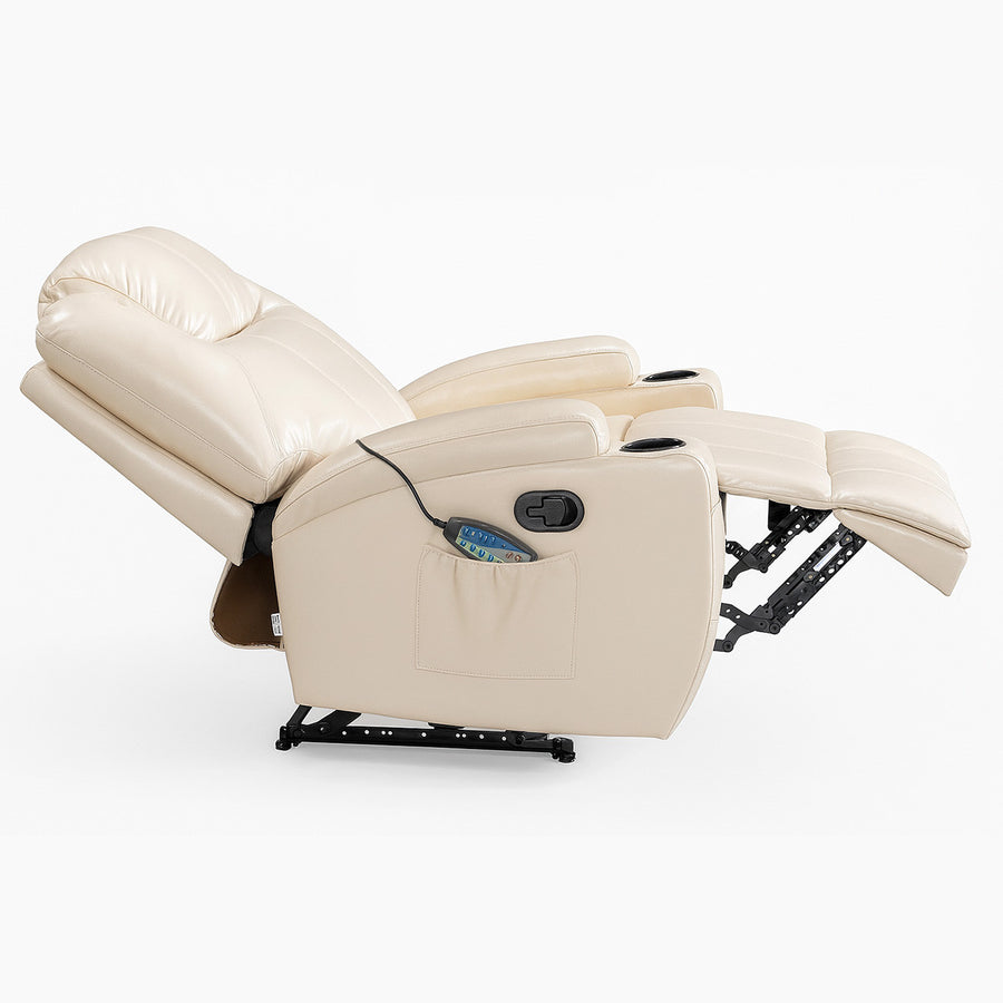 Massagefåtölj 90 x 94 x 105 cm – recliner, 8 massageställen, kopphållare