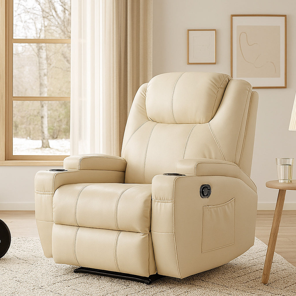 Pohjola Indoor Hierova Tv-tuoli / Mekanismituoli, Beige