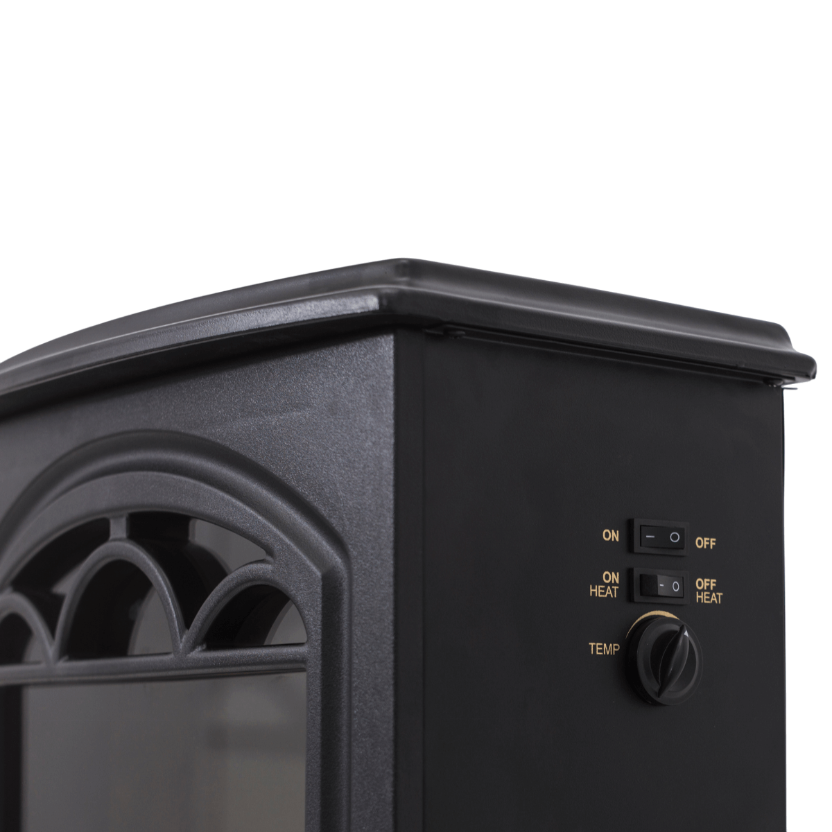 Elkamin Hehku 1750/1950W – lågaeffekt, överhettningsskydd, svart