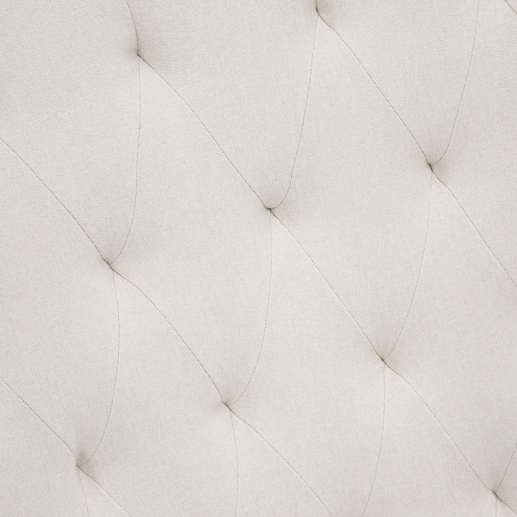 Keinutuoli Skandinaavinen Design – Pehmustettu Relax-nojatuoli, kangasverhoilu, kermanvalkoinen/luonnonpuu/musta