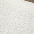 Keinutuoli verhoillulla istuimella, kumipuuta, kermanvalkoinen, 60 x 81 x 71 cm