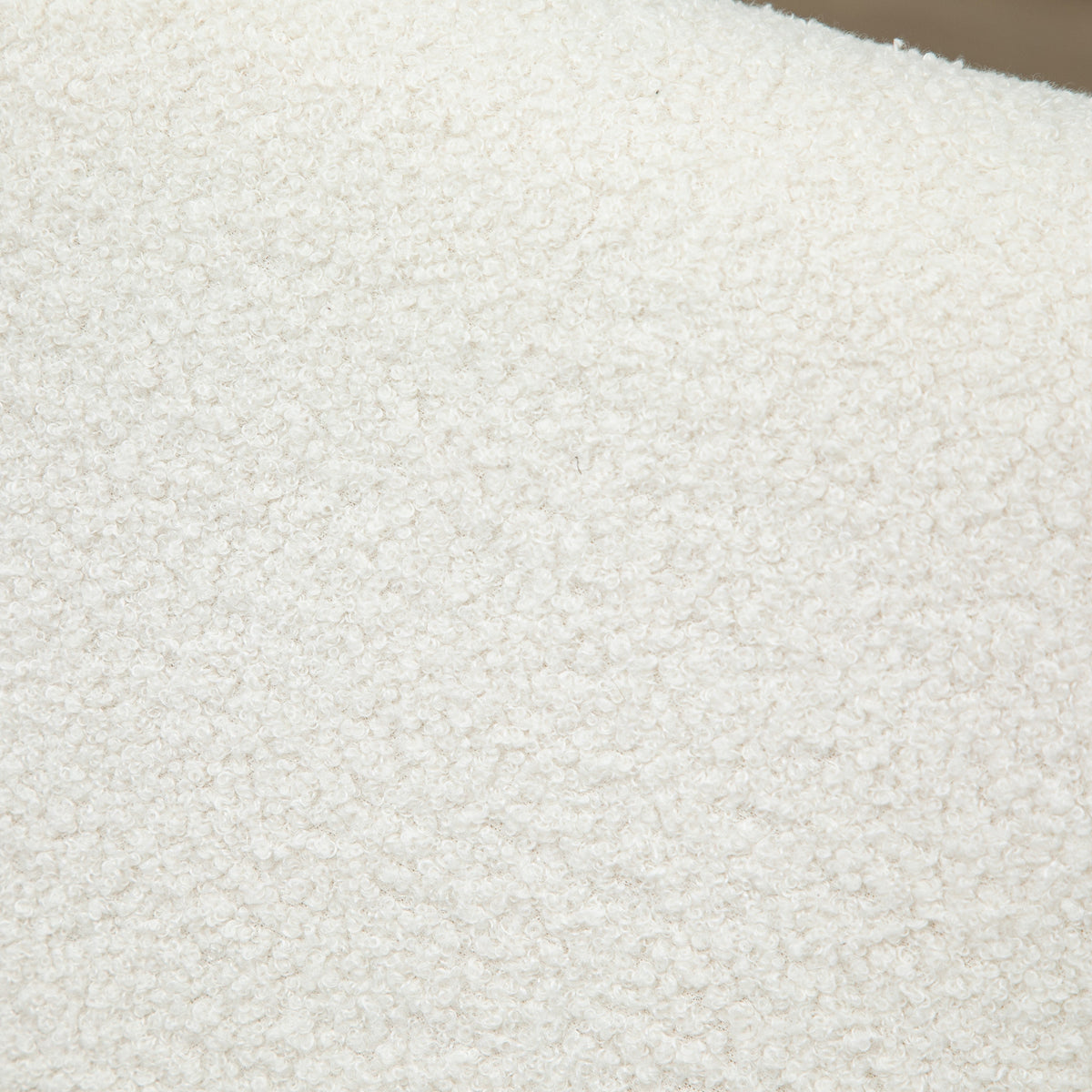 Gungstol med klädd sits, gummiträ, krämvit, 60 x 81 x 71 cm