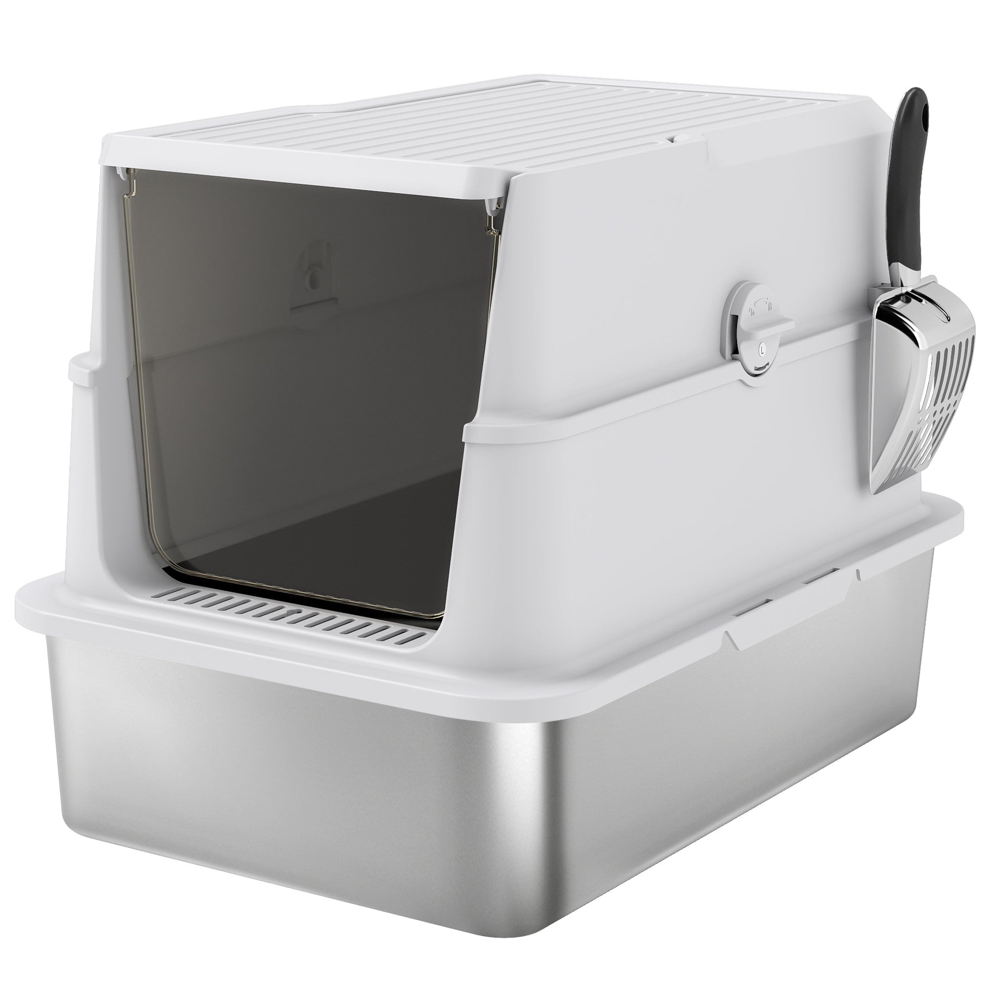 XL kissanvessa ruostumattomasta teräksestä  – hajua hylkivä ja helppo puhdistaa