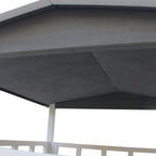 Nelikerroksinen kissatalo ulko- ja sisäkäyttöön – Tukeva puinen kissamökki kolmella kololla ja asfalttikatolla