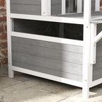 Ulkokäyttöön sopiva kissan mökki – kaksikerroksinen säänkestävä puinen kissatalo 1–2 kissalle