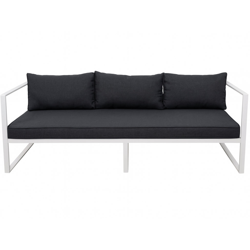 POHJOLA GARDEN 3-istuttava Ulkosohva ISLA 190 CM, Valkoinen / harmaa