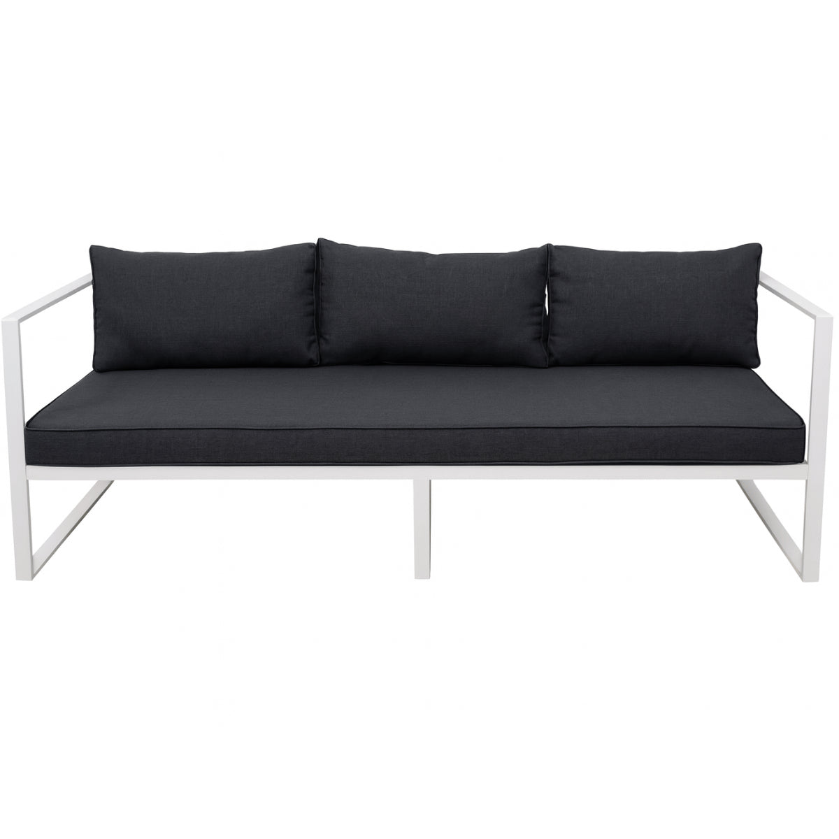 POHJOLA GARDEN 3-istuttava Ulkosohva ISLA 190 CM, Valkoinen / harmaa