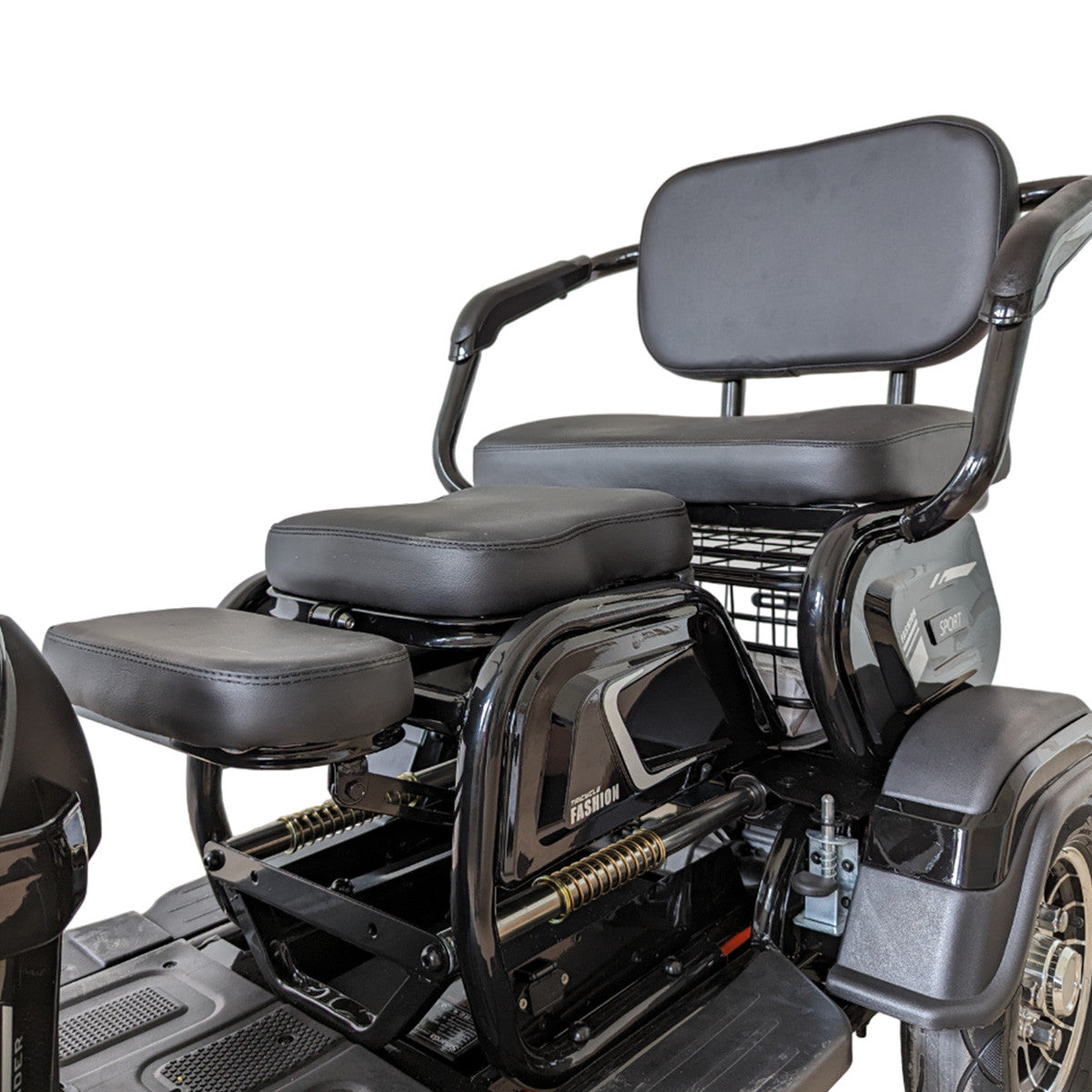 POHJOLA MOTORS Senioriskootteri 1000W, 25km/h, 48V20AH, Musta