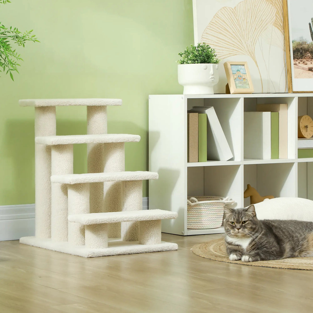 Ljusfärgad kattstege 60 cm