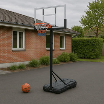 Basketkorg 2,30–3,05 m – 76 mm ram, 45 cm ring, PC-skiva