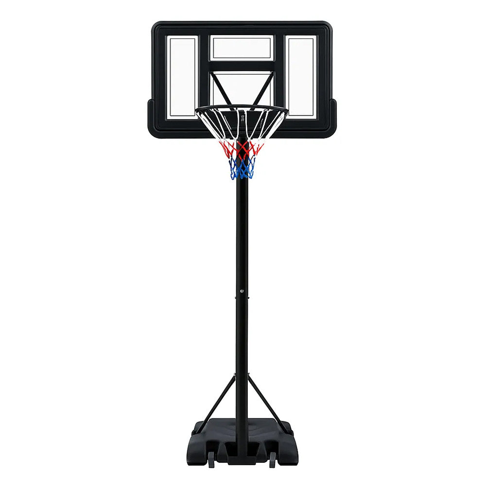 Basketkorg 2,30–3,05 m – manuell höjdjustering, 45 cm ring, 110 x 75 cm bakplatta