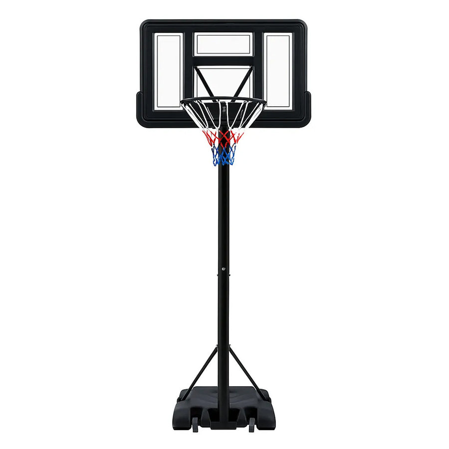 Basketkorg 2,30–3,05 m – manuell höjdjustering, 45 cm ring, 110 x 75 cm bakplatta