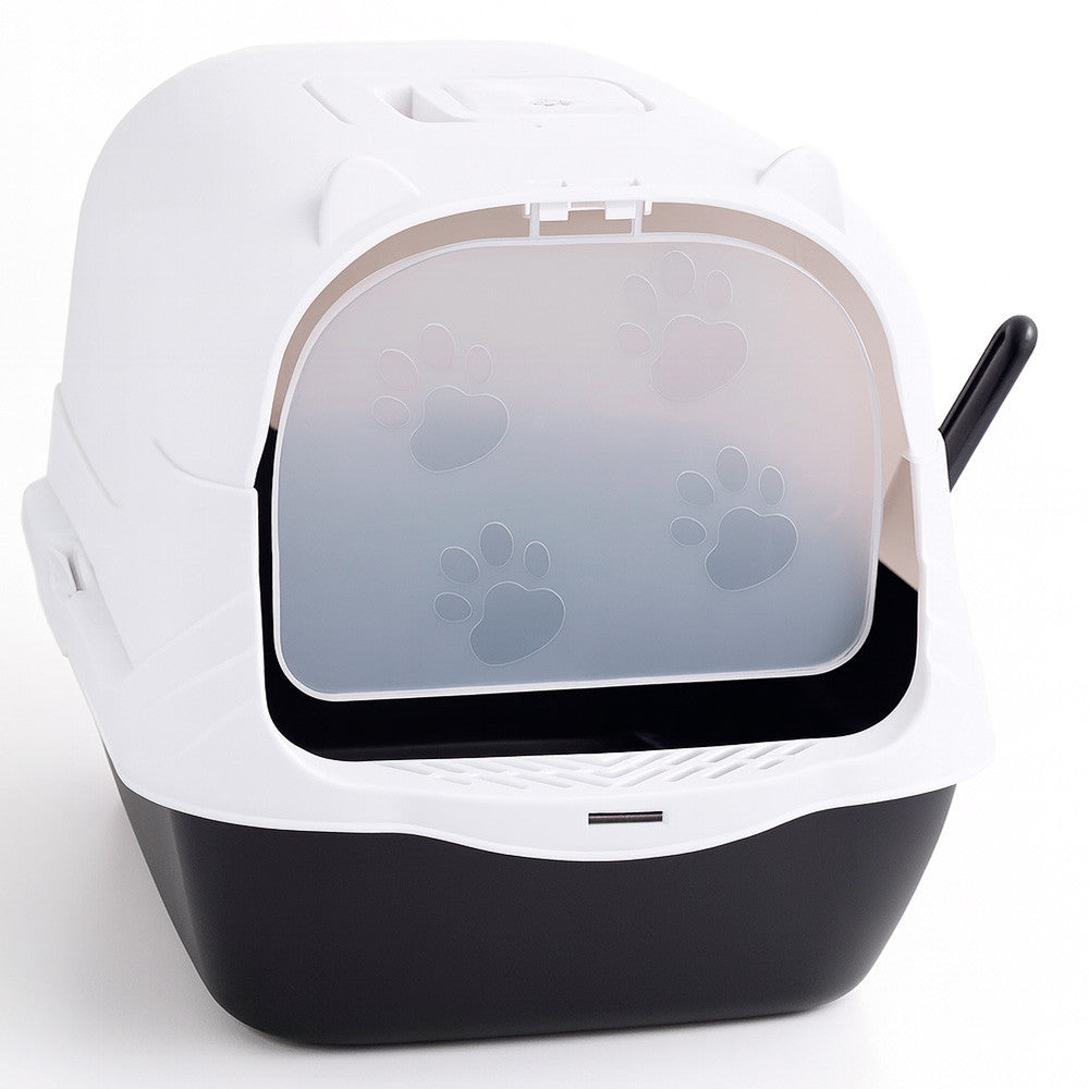 Pohjolan Lemmikkitarvike Kissan Hiekkalaatikko, 51x37x36cm, Musta/Harmaa