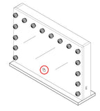 Pohjola Indoor Hollywood Meikkipeili Valoilla, USB, Pöytä- ja Seinäkiinnitys, 80 x 51 x 12 cm