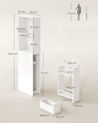 VASAGLE kapea kylpyhuoneen säilytyskaappi