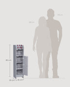 VASAGLE kapea kylpyhuoneen lattiasäilytyskaappi