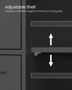 VASAGLE Musta kylpyhuonekaappi – 4 laatikkoa, säädettävä hylly, 30 x 55 x 82 cm