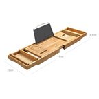 Bambuinen kylpyammeteline säädettävällä leveydellä – ylellinen kylpyhylly rentouttaviin spa-hetkiin