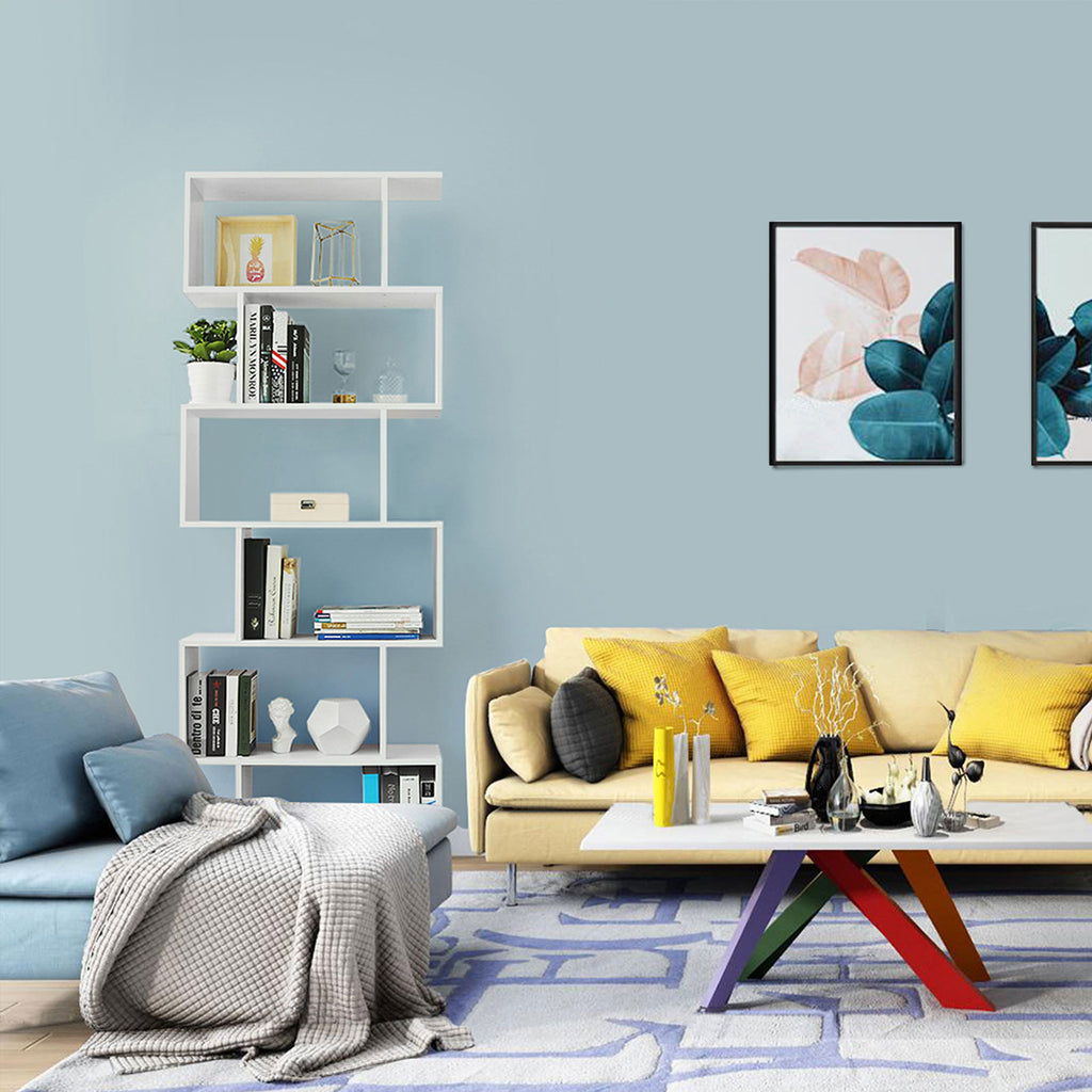 Valkoinen kuutiohylly 190 cm – tilava ja turvallinen kirjahylly kotiin ja toimistoon