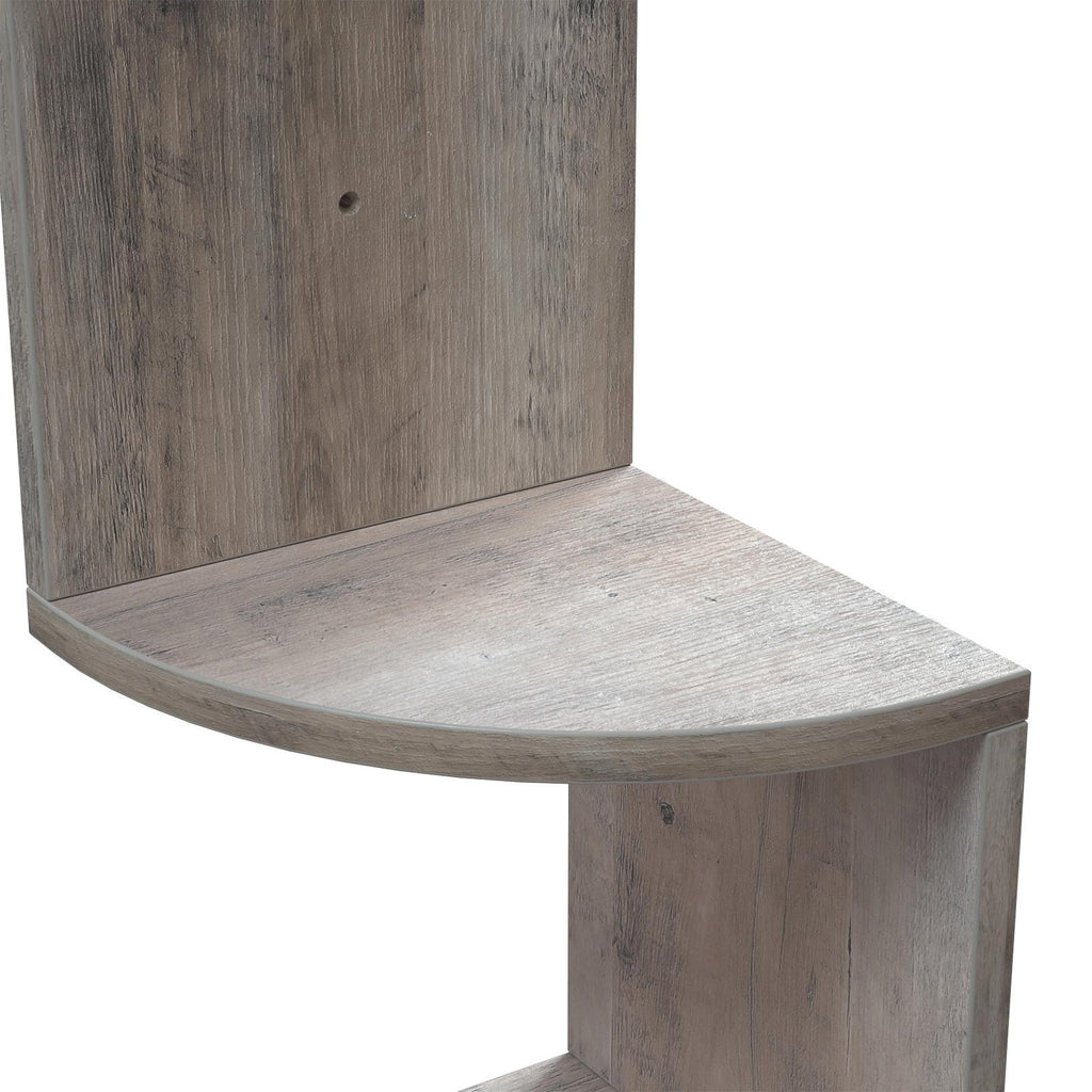 VASAGLE kulmahylly 5 tasolla – moderni ja kestävä siksak-hylly kulmatilan hyödyntämiseen