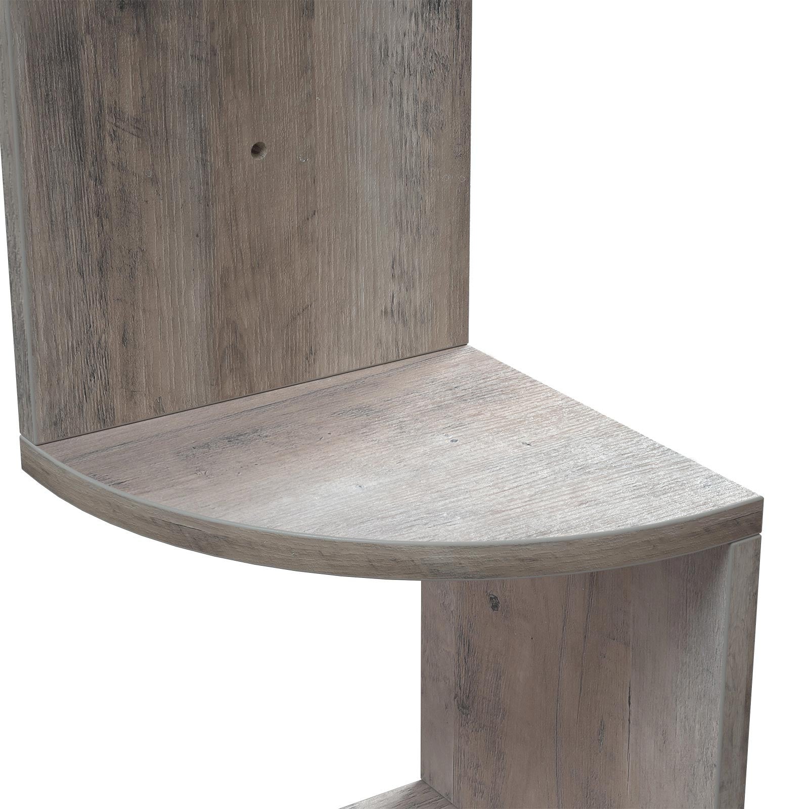 VASAGLE kulmahylly 5 tasolla – moderni ja kestävä siksak-hylly kulmatilan hyödyntämiseen