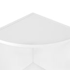 VASAGLE Kulmahylly – 4-tasoinen valkoinen vapaasti seisova säilytyshylly, 30 x 30 x 129,5 cm