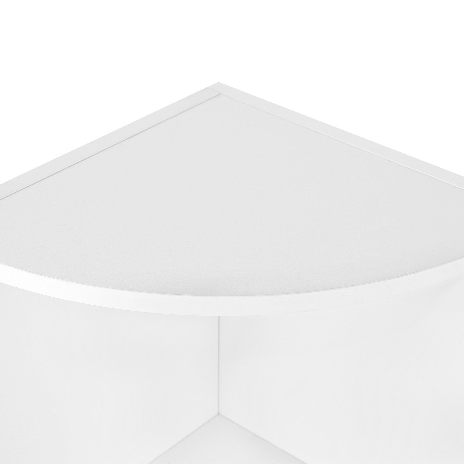 VASAGLE Kulmahylly – 4-tasoinen valkoinen vapaasti seisova säilytyshylly, 30 x 30 x 129,5 cm