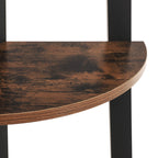 VASAGLE Teollinen kulmahylly – 5-tasoinen hylly teräsrungolla, 34,2 x 34,2 x 158,8 cm