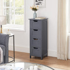 VASAGLE kylpyhuoneen lattiasäilytyskaappi, harmaa