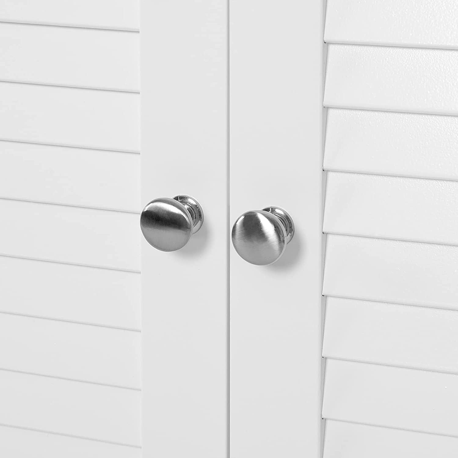 VASAGLE puinen kylpyhuoneen lattiasäilytyskaappi, valkoinen