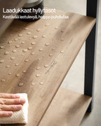 VASAGLE kirjahylly, 14 hyllyä, metallirunko, 158x24x165 cm